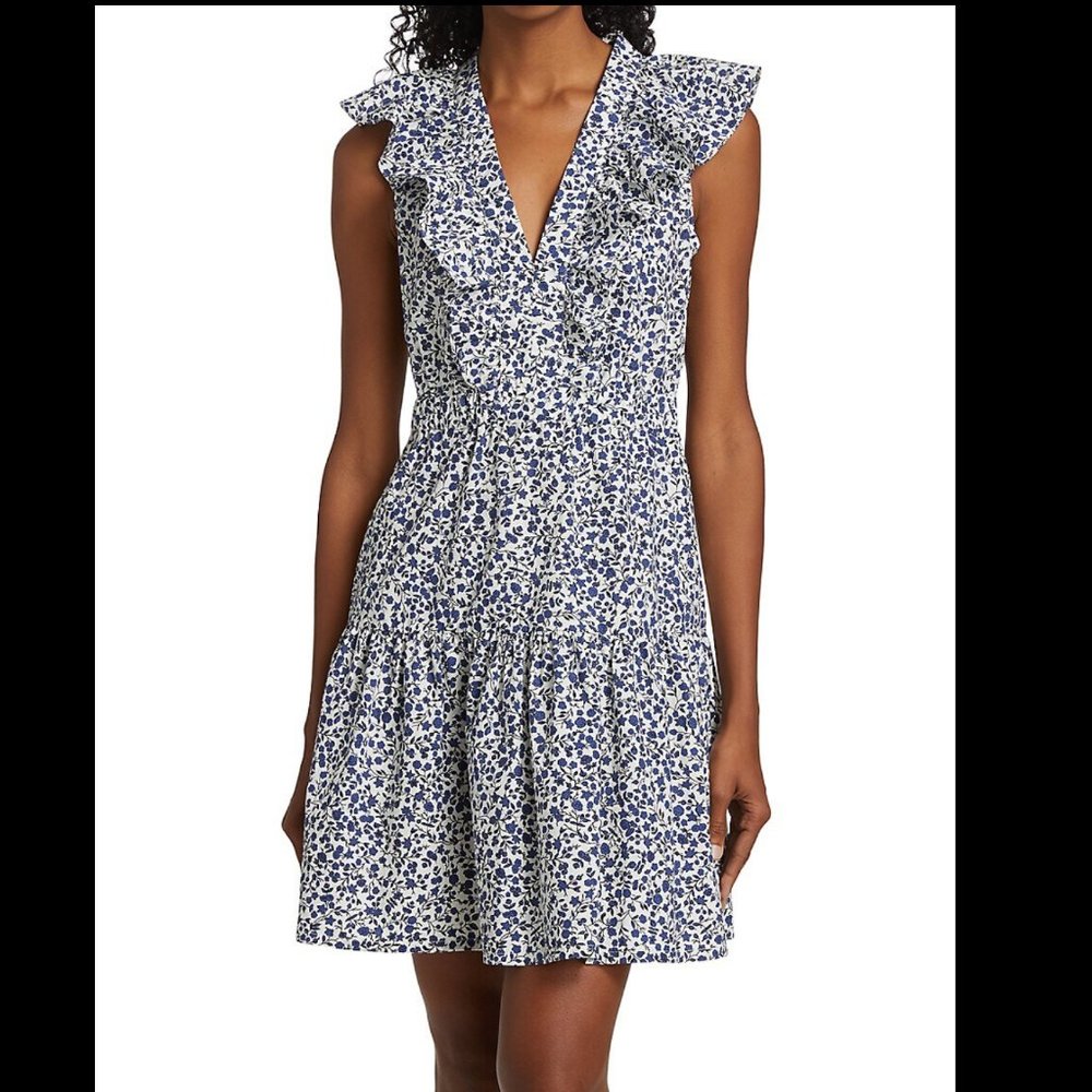 BAUM UND PFERDGARTEN - Avaline Cotton A-Line Minidress Size 42 (US 12)
